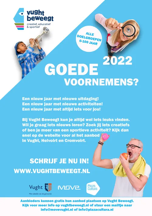 vught beweegt flyer voorkant jan22 poster