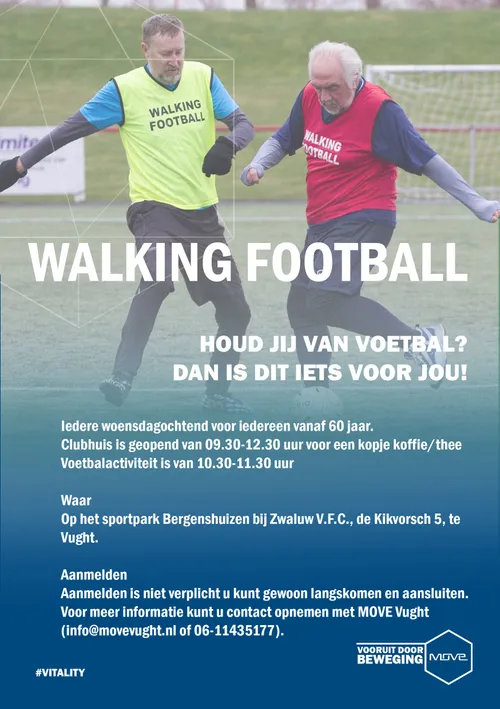 walking football poster