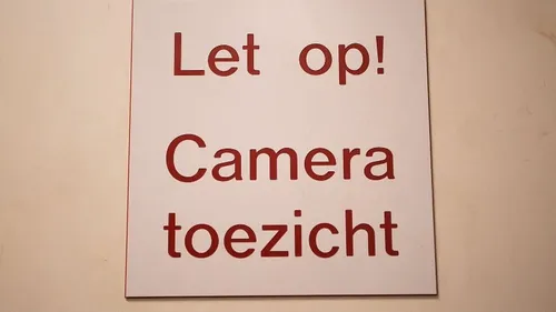 bordje let op cameratoezicht