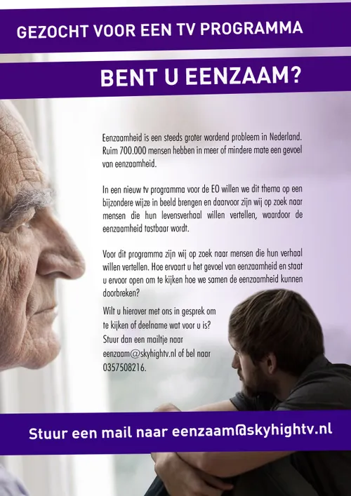 flyer eenzaam algemeen