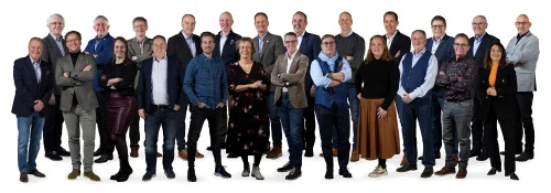 groepsfoto 2022 twee rijen