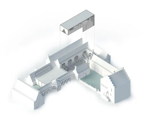 isometrie nieuwe schoenenmuseum waalwijk c2a9 civic architects en darc studio 1mb