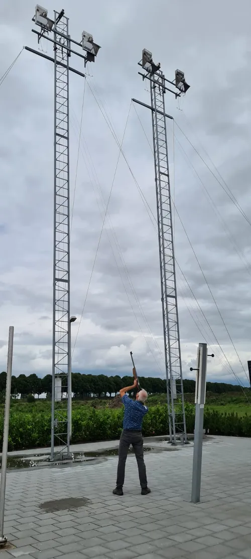 schieten op de wip uit de vrije hand