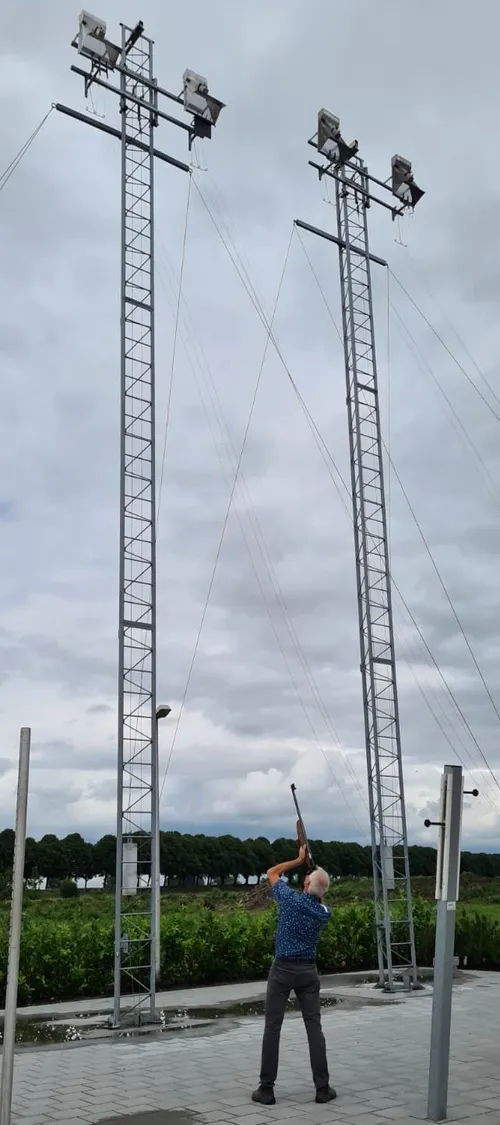 schieten op de wip uit de vrije hand