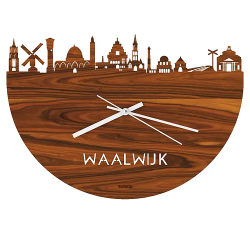 waalwijk skyline rosewood clock front