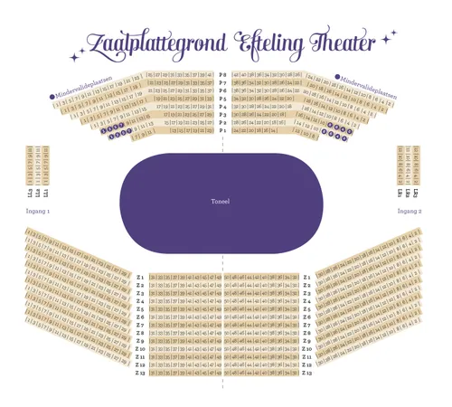zaalplattegrond caro efteling theater nl