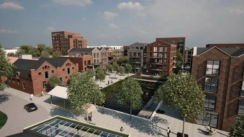 Impressie toekomstige nieuwbouw Gedempte Haven