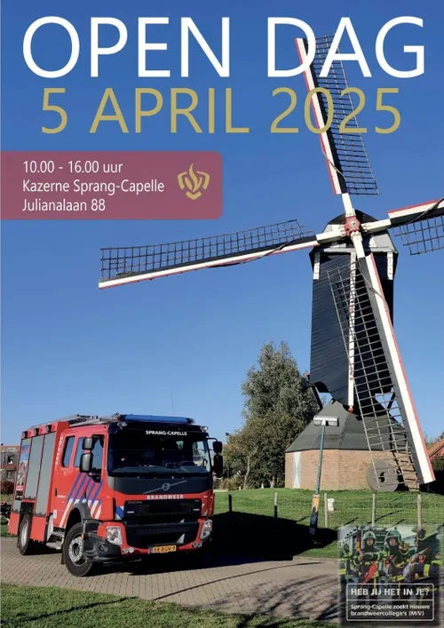 open dag 5 april brandweer sprang capelle
