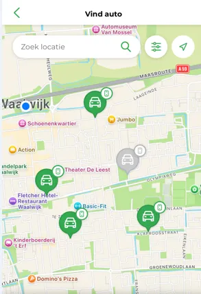 Greenwheels locatie Waalwijk