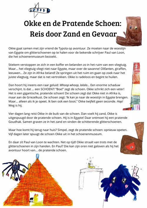 Verhaal avontuur Okke de spin