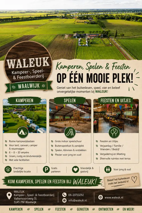 online flyer WALEUK SPELEN KAMPEREN FEESTEN 2026