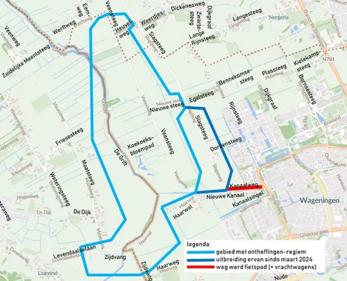 binnenveld ontheffingengebied vergroot per maart 2024