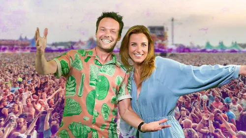 Frank Oosterwegel en Lisanne Halleriet bij de Zwarte Cross