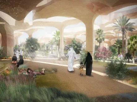 140527153408 thomas heatherwick al fayah park abu dhabi shaded gardens entertain feature