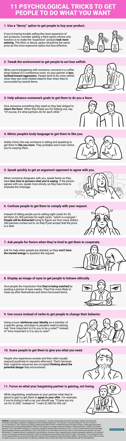 bi graphics 11 psychological tricks to get people to do what you want