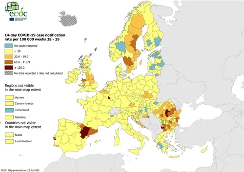covid 19 geographical distribution eu uk cumulative number 14 day 2020 07 23