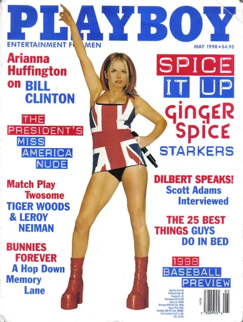 geri halliwell may 1998 the spice girls split up in 1998 then right on schedule ginger spice appeared in playboy