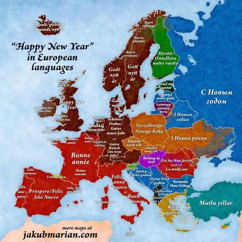 happy new year in european languages
