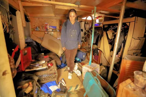 patricia built this underground room for protection against intruders