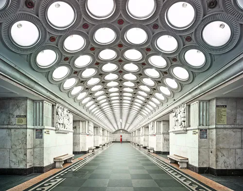 someone was always watching burdeny no matter where he went underground but as far as he knows hes the only photographer to ever shoot the stations while they were empty