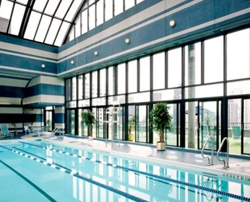the indoor pool