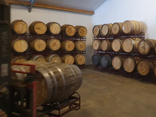 De vaten van Drentsche Schans, netjes genummerd en voorzien van data.