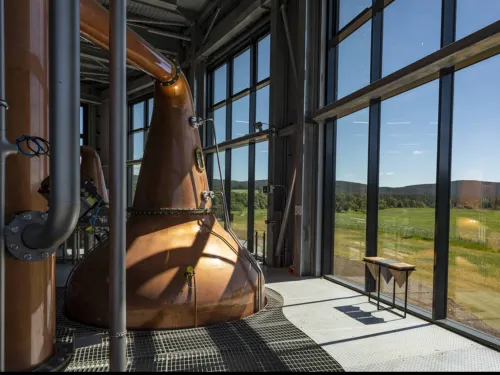 De stills van The Cairn distilleerderij Foto:&nbsp;Gordon &amp; MacPhail