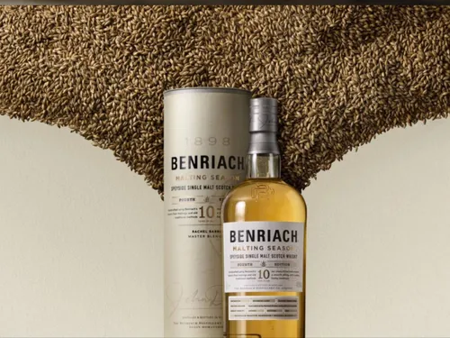 Benriach Malting Season single malt whisky op graan