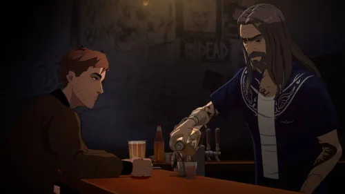 dispatch scene with whiskey reference