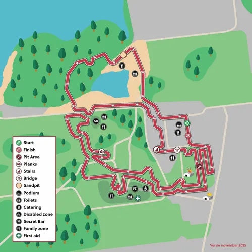 Map of the 2026 Maasmechelen World Cup Cyclocross race