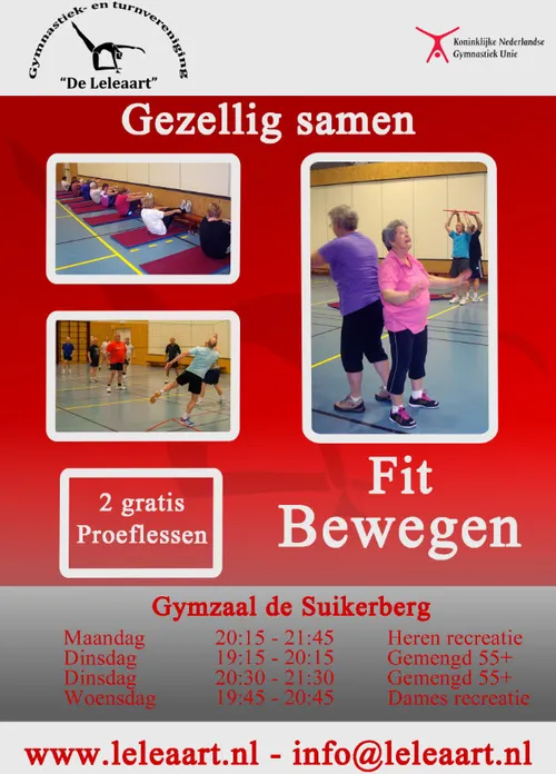 gezellig samen bewegen de leleaart