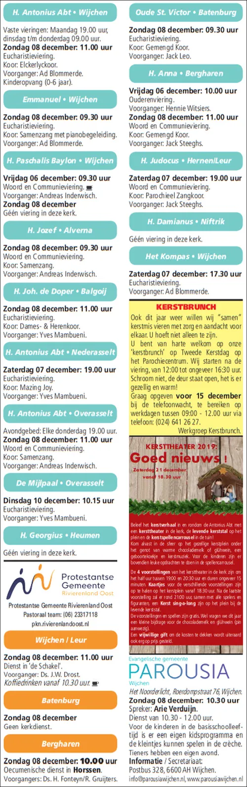 kerkberichten gemeente wijchen 041219