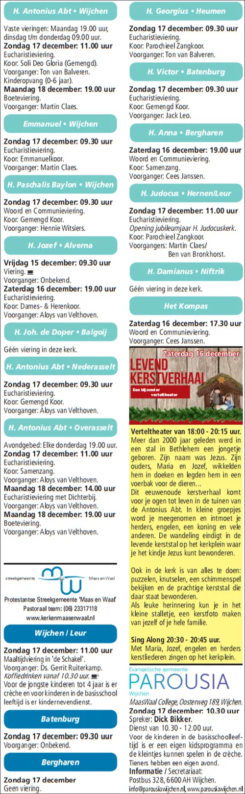 kerkberichten gemeente wijchen 131217