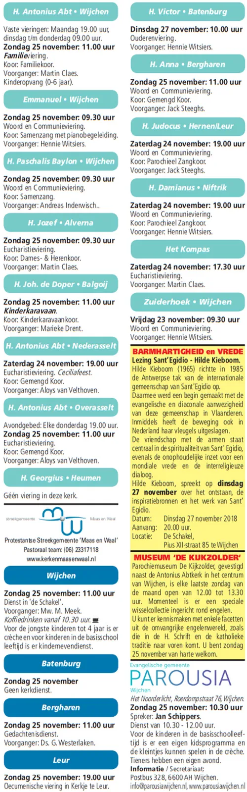 kerkberichten gemeente wijchen 211118