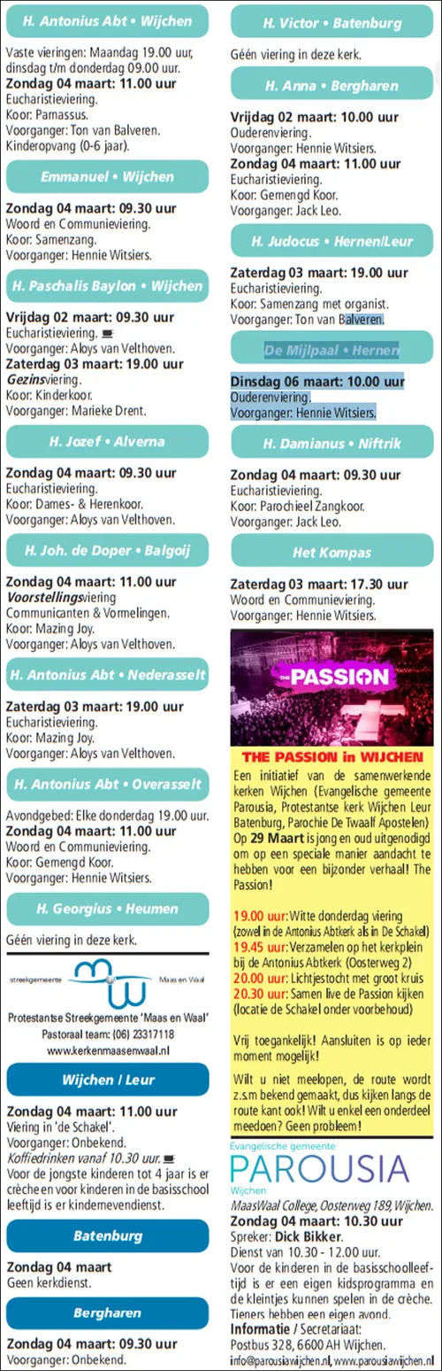 kerkberichten gemeente wijchen 280218