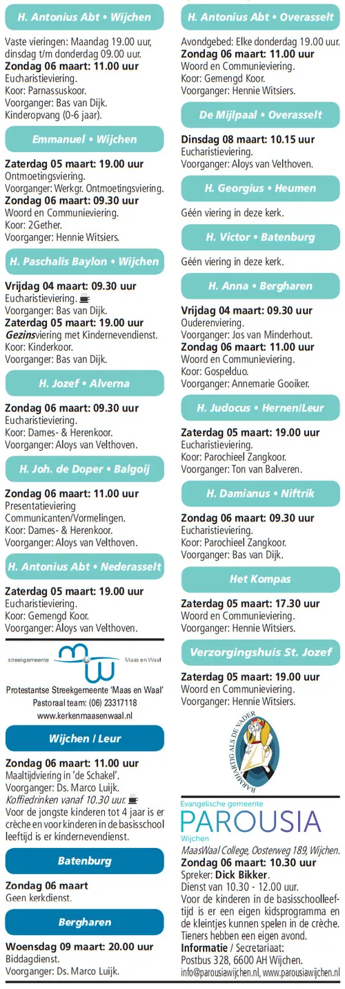kerkberichten wijchen 020316