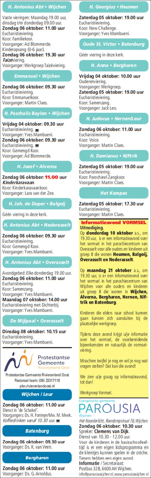 kerkberichten wijchen 021019