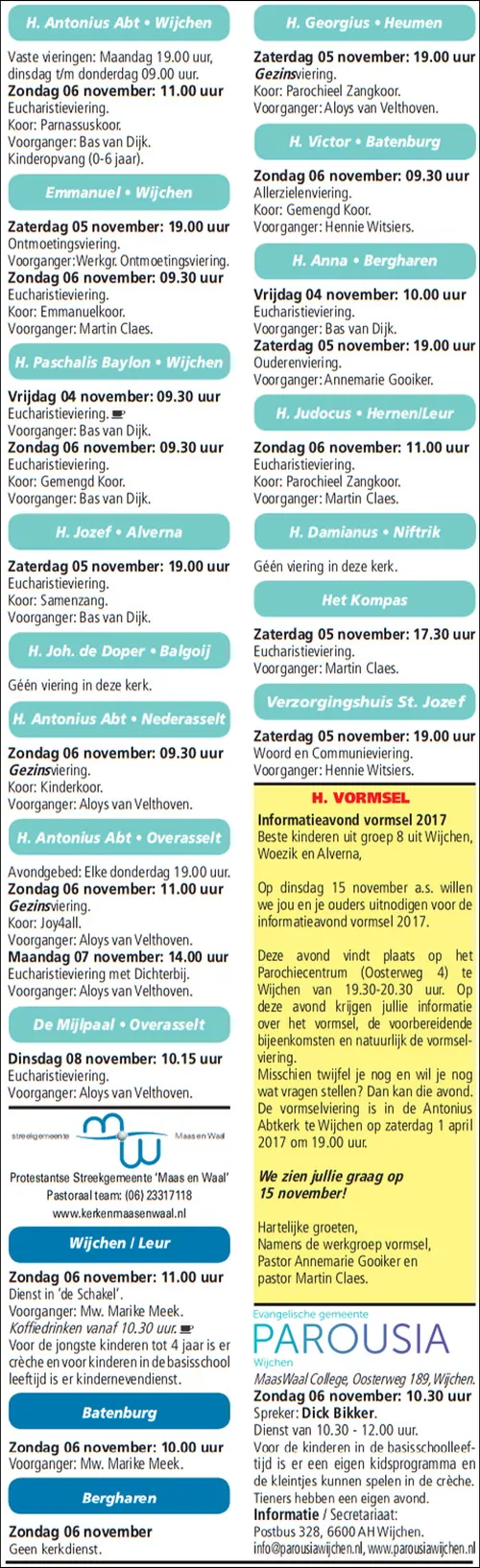 kerkberichten wijchen 021116