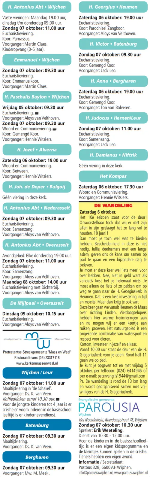 kerkberichten wijchen 031018