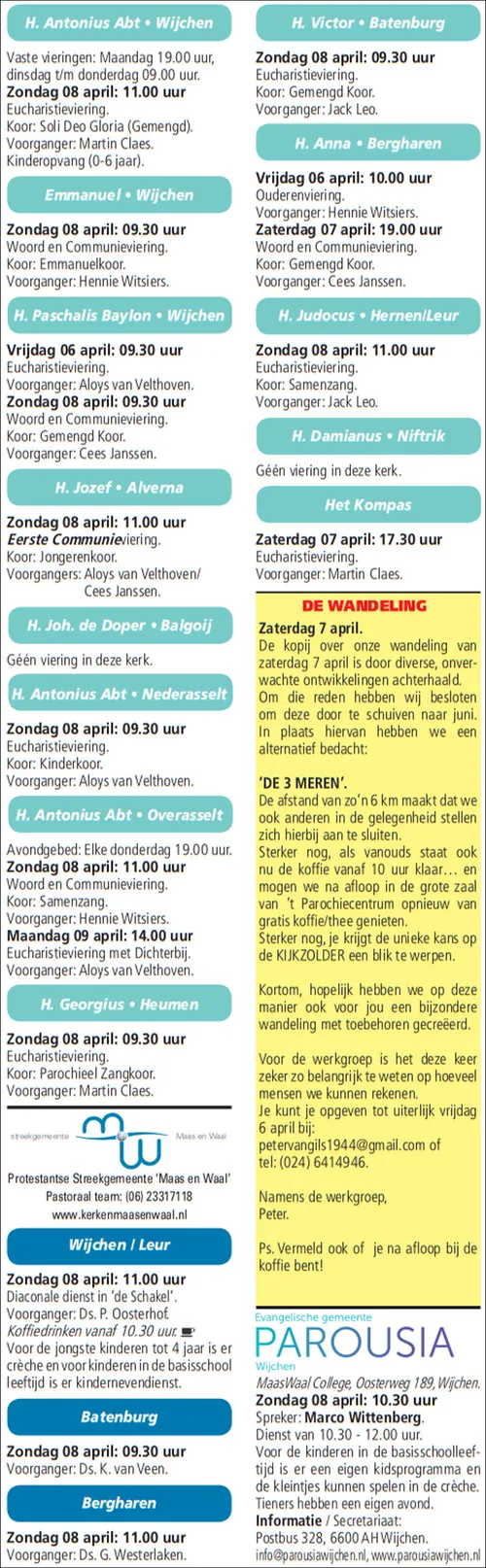 kerkberichten wijchen 040418