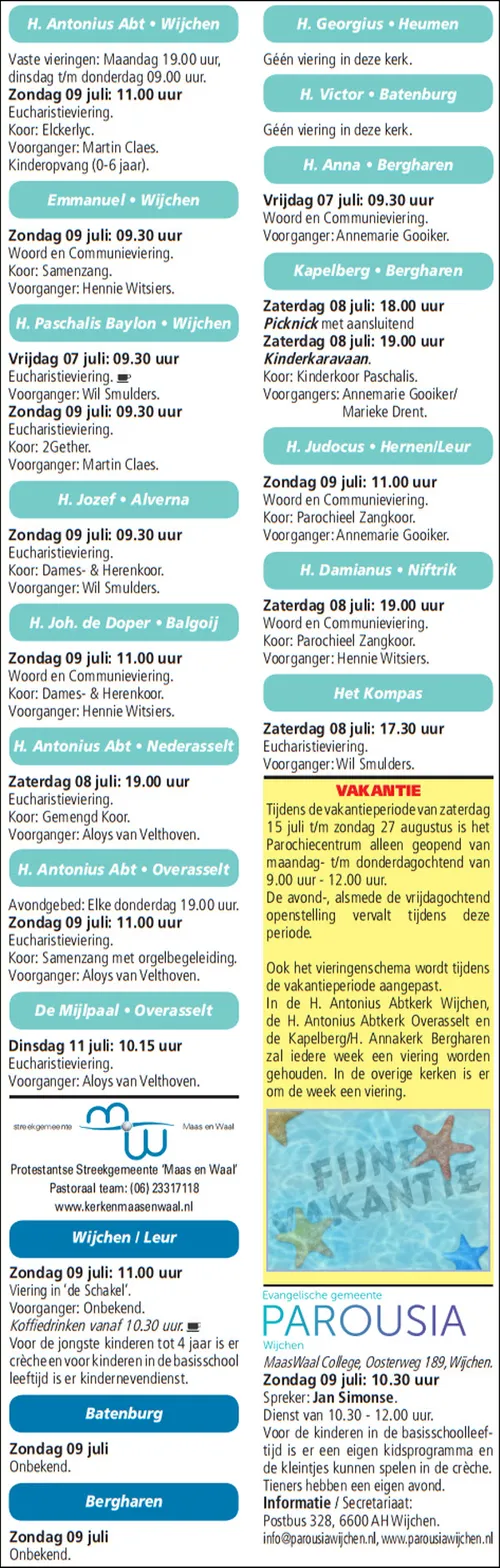 kerkberichten wijchen 050717