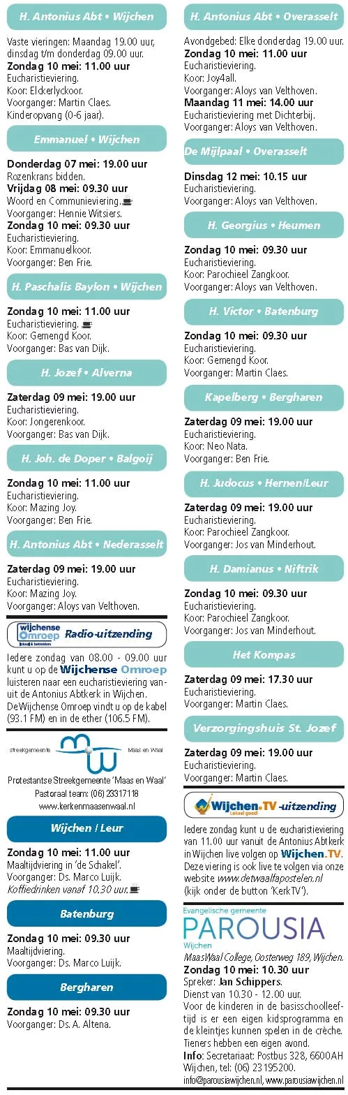 kerkberichten wijchen 060515