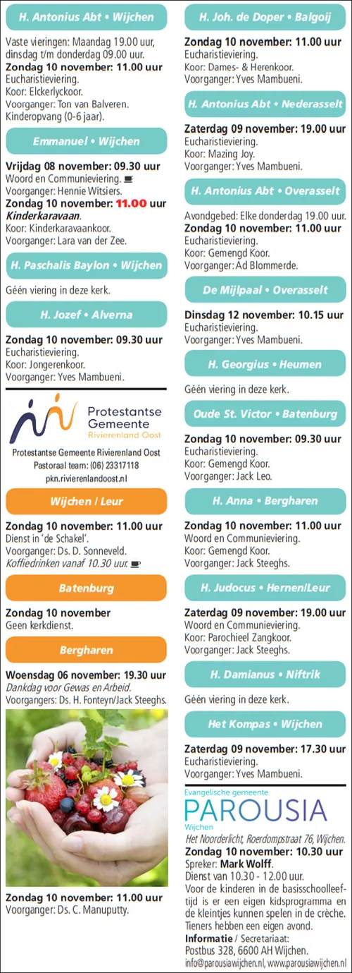 kerkberichten wijchen 061119