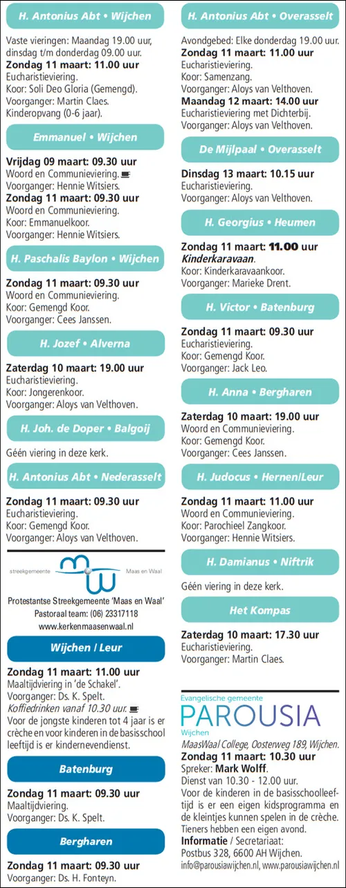 kerkberichten wijchen 070318