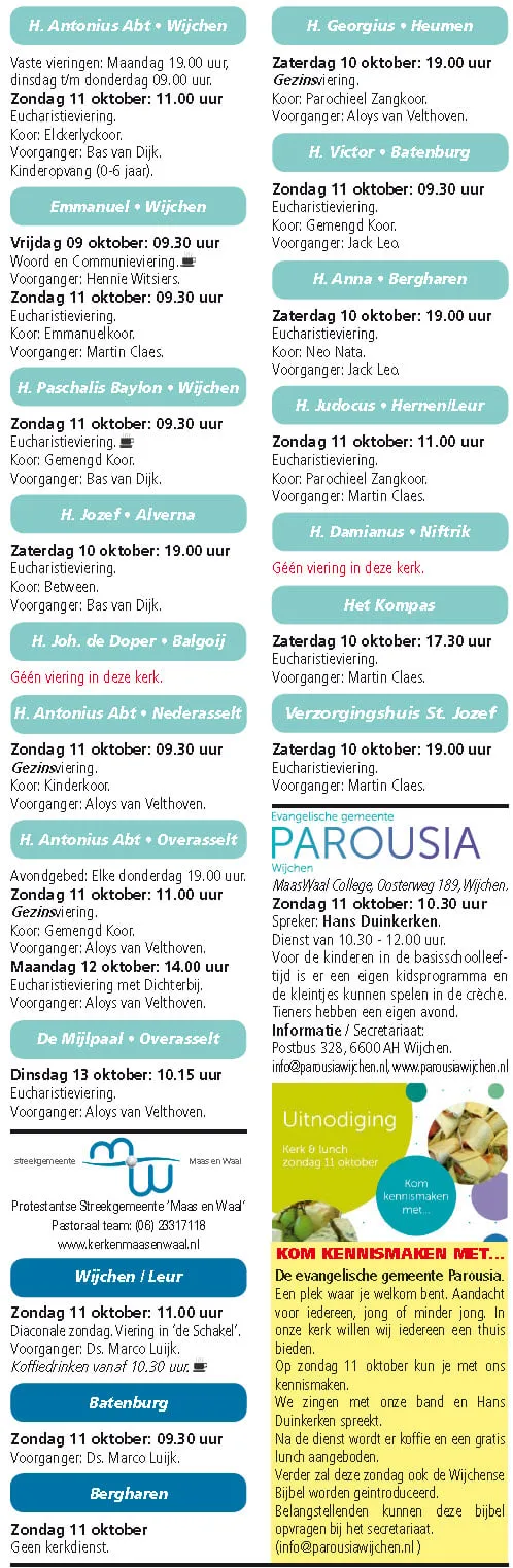 kerkberichten wijchen 071015