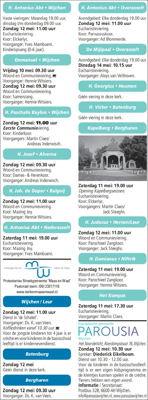 kerkberichten wijchen 080519