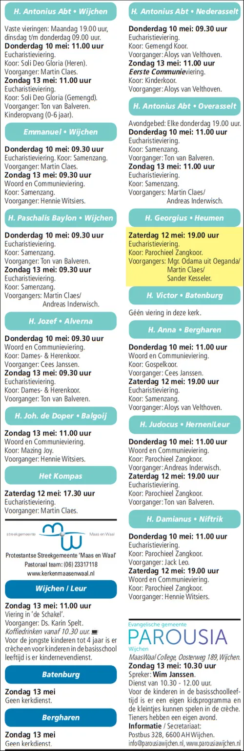 kerkberichten wijchen 090518