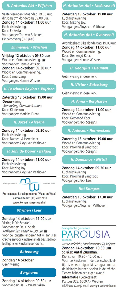 kerkberichten wijchen 101018