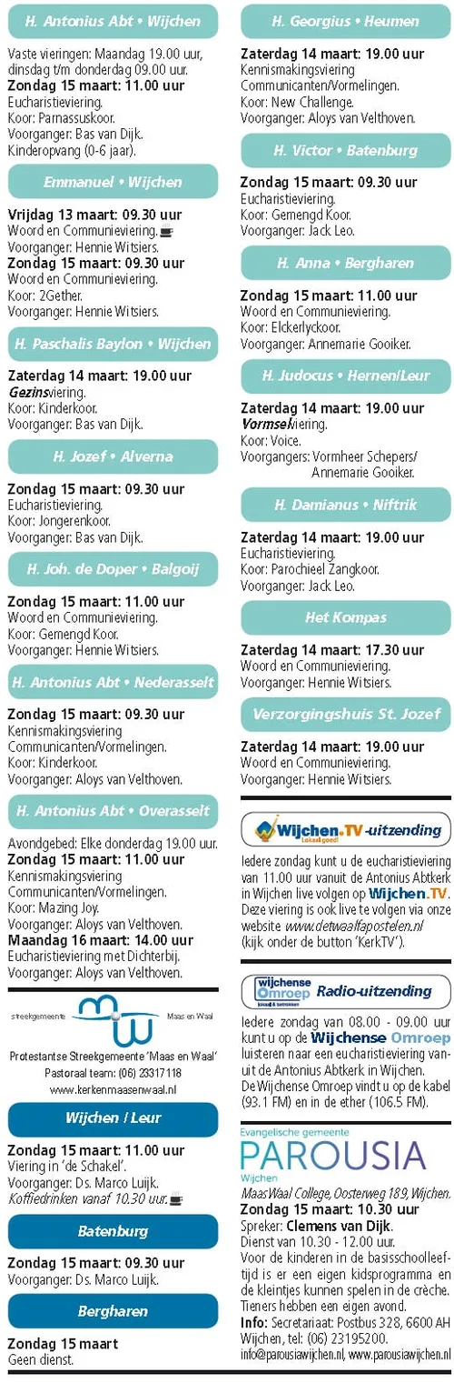 kerkberichten wijchen 110315