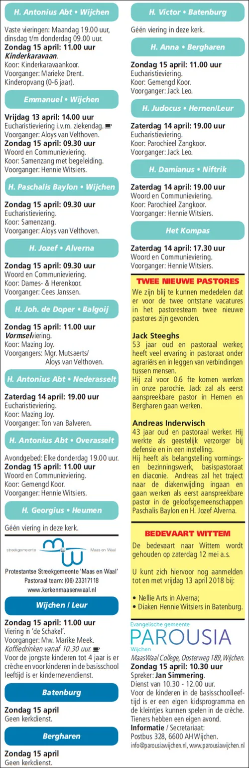 kerkberichten wijchen 110418